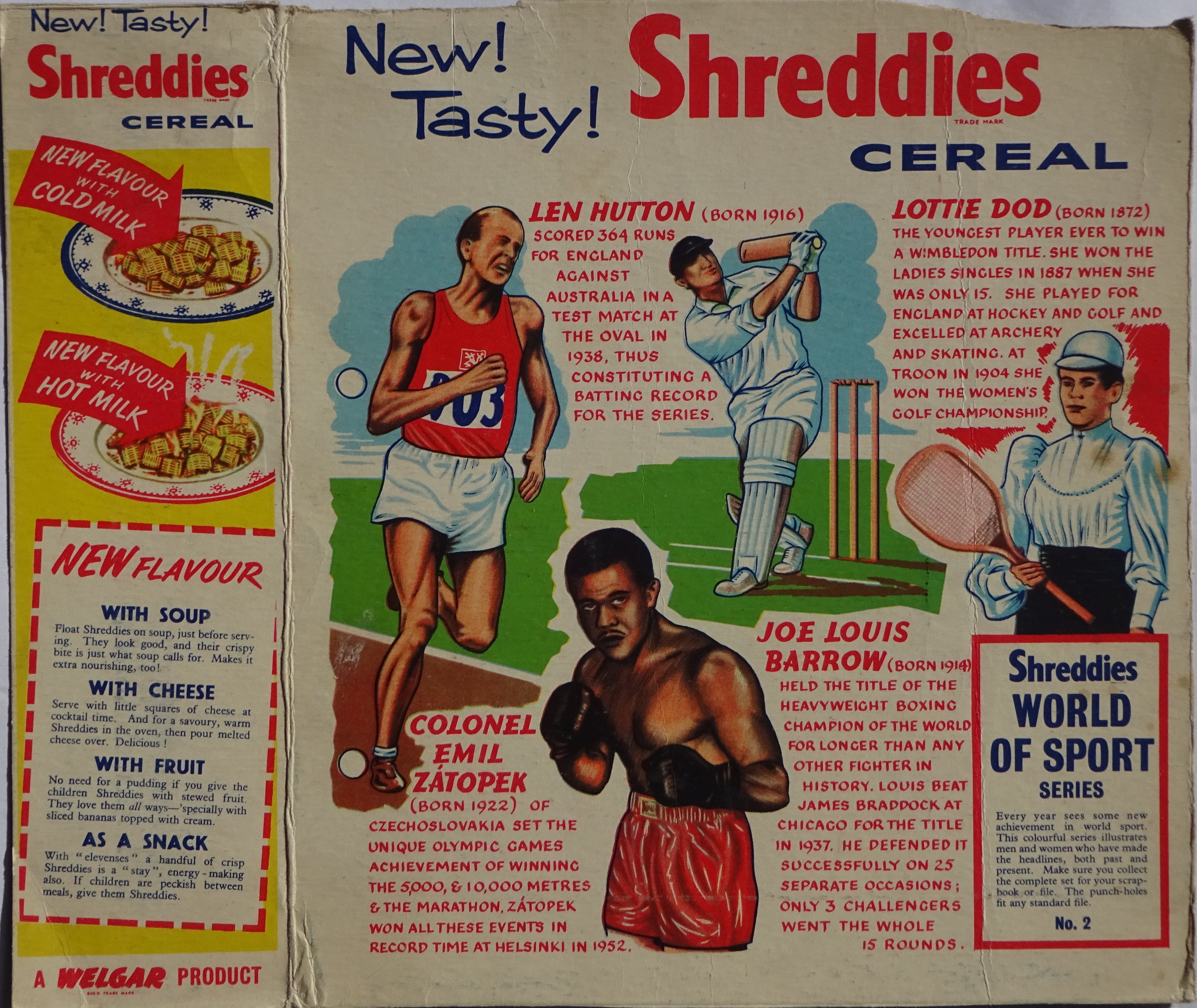 1953 Shreddies World of Sports No 2