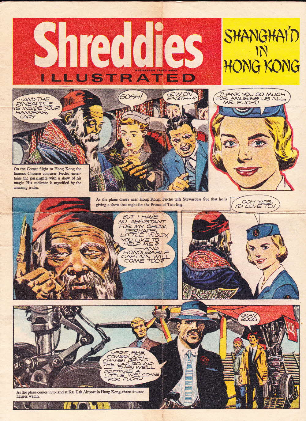 1960s Shreddies New Adventure Comic Shanghaid
