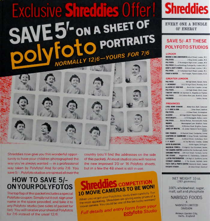 1960s Shreddies Polyfoto Portraits discount
