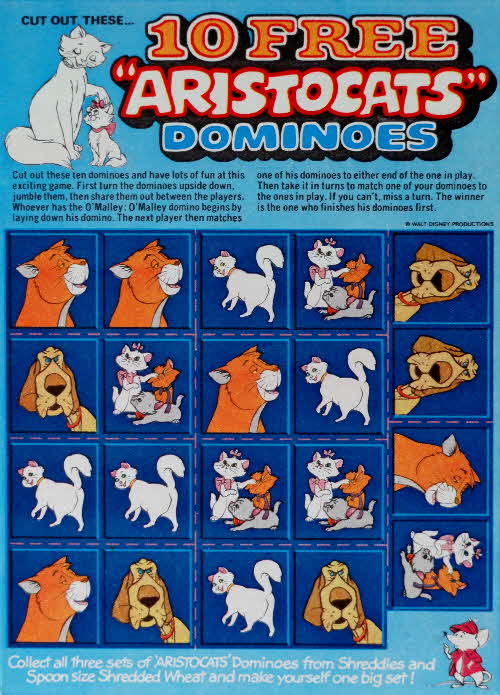 1971 Shreddies Aristocats Dominoes (3)