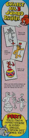 1973 Shreddies Tom & Jerry Jumbo Sticker (2)