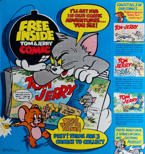 1972 Shreddies Tom & Jerry Comics