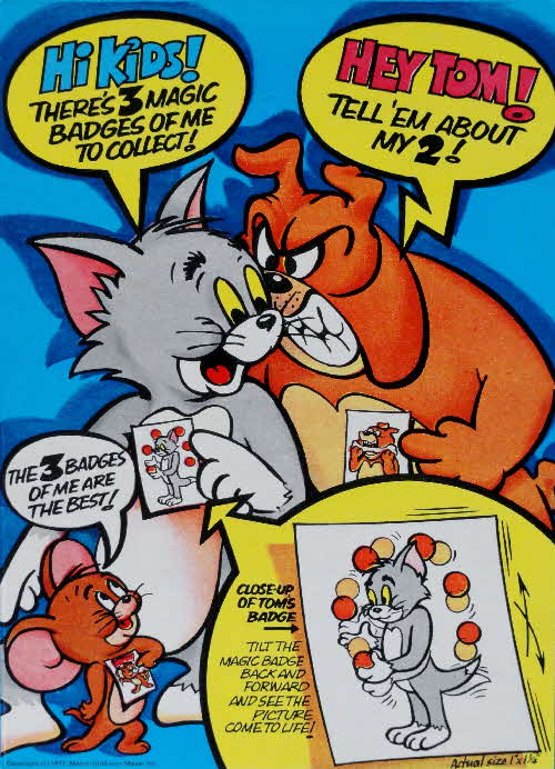 1972 Shreddies Tom & Jerry Magic Badges (1)