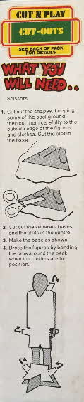 1976 Shreddies Cut n Play Dolls (2) - Copy