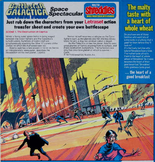 1979 Shreddies Battlestar Galactica Letraset Action Transfers Scene 1  (1)