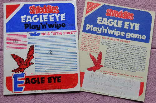 1978 Shreddies Eagle Eye Play n Wipe Test version (1)
