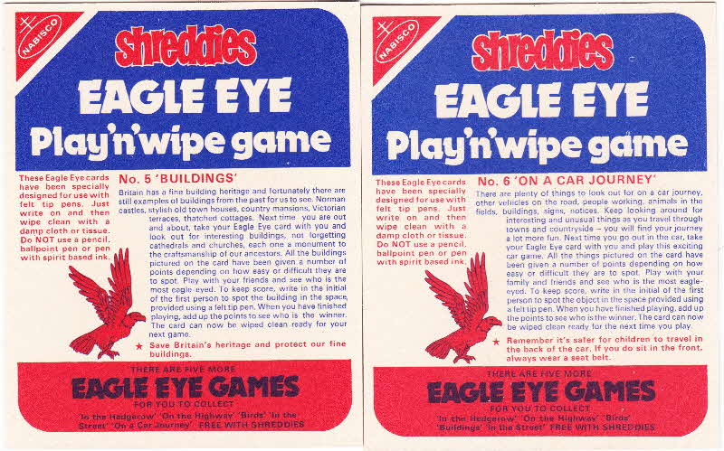 1978 Shreddies Eagle Eye Play n Wipe back (2)