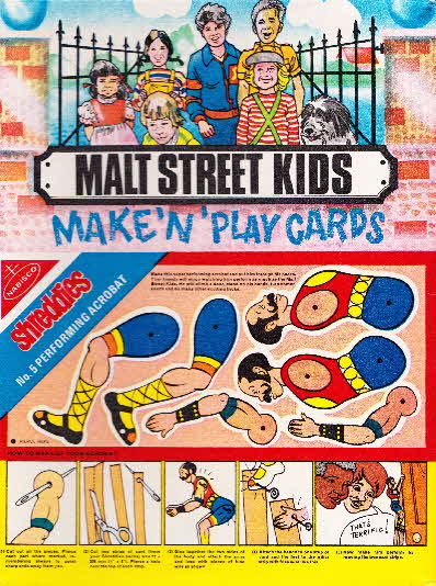 1970s Shreddies Malt Street Kids Make n Play No 5 Performaning Acrobat (2)