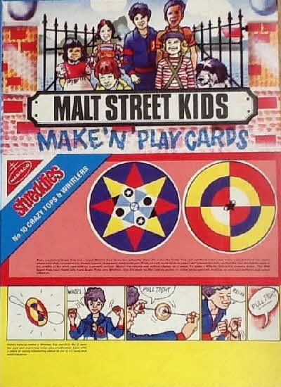 1979 Shreddies Malt Street Kids Make n Play Cards  (2)
