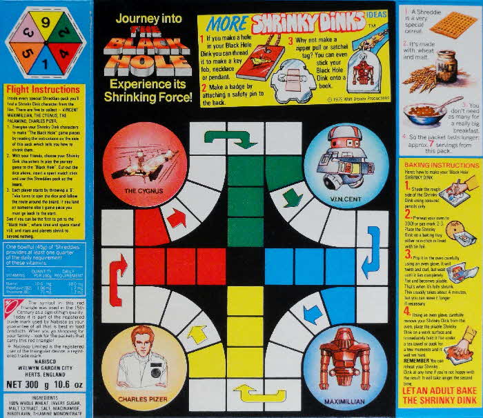 1980 Shreddies Black Hole Shrinky Dinks Game 1