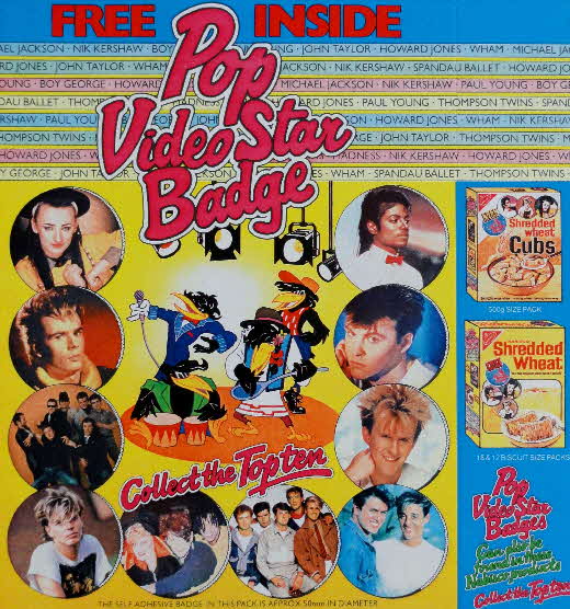 1984 Shreddies Pop Video Badge