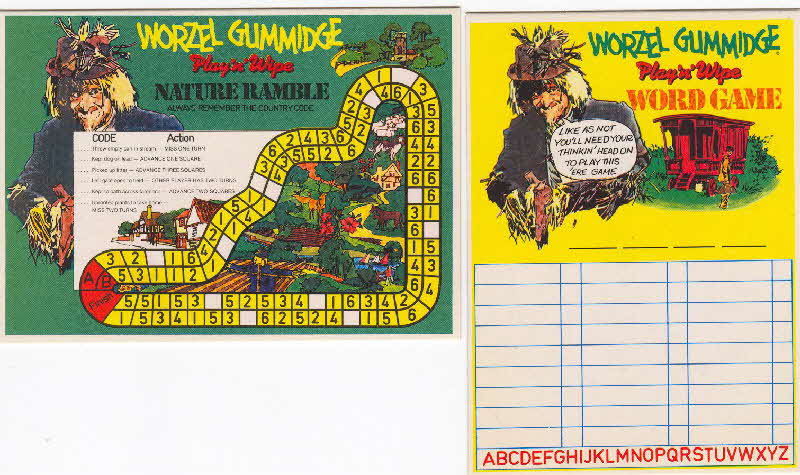 1980 Shreddies Worzel Gummidge Play n Wipe 2