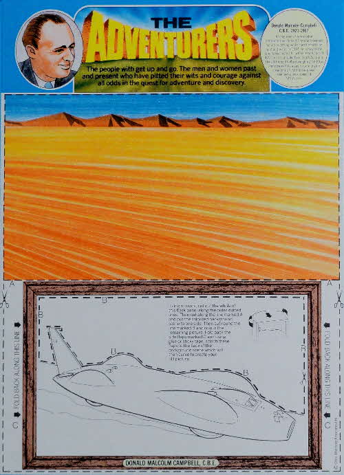 1981 Shreddies The Adventurers Donald Campbell