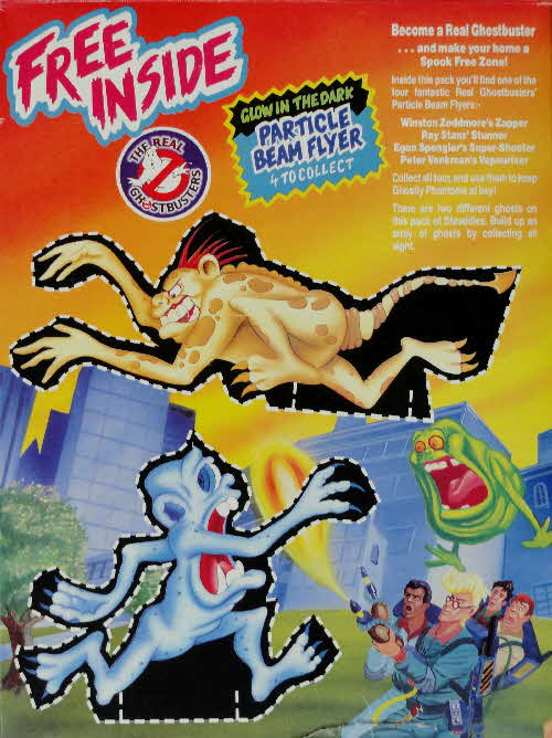 1988 Shreddies Real Ghostbusters Glow in the Dark Particle Beam Flyer (3)