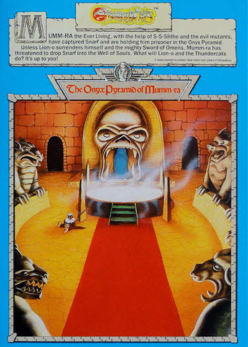1987 Shreddies Thundercats Stick n Lift Stickers - The Onyx Pyramid of Mumm-ra