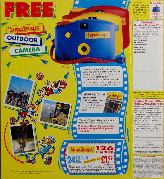 1993 Shreddies Super Snap Cameras