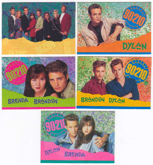 1993 Shreddies Beverley Hills 90210 Trivia cards 2