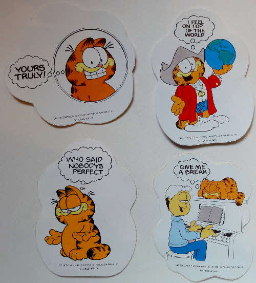 1990 Shreddies Garfiled Stickers1