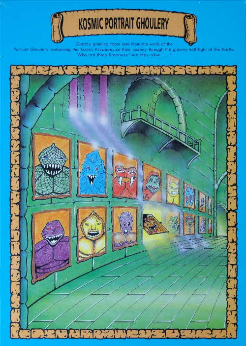 1991 Shreddies Kosmic Kreatures Glow in Dark Sticker - Kosmic Portrait Ghoulery