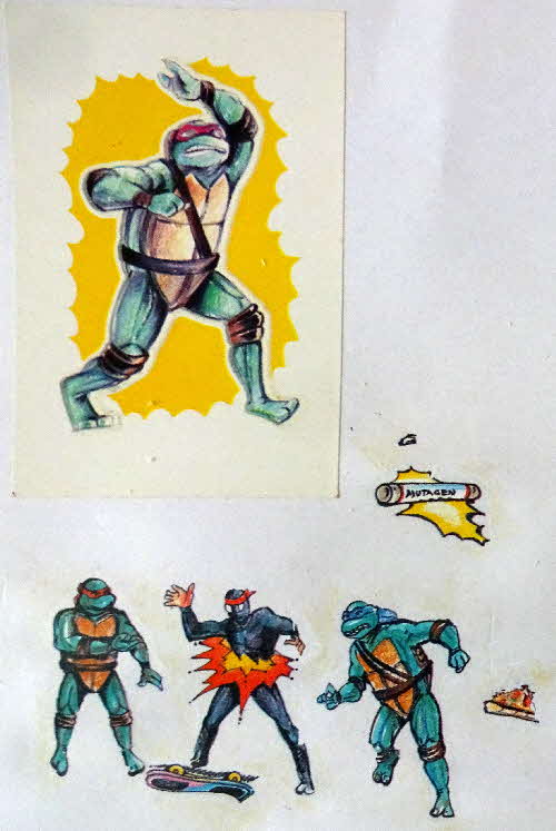 1990 Shreddies Teenage Mutant Ninja Turtles Transfers (5)