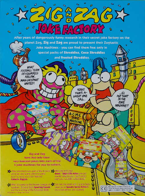 1995 Shreddies Zig & Zag Joke Factory
