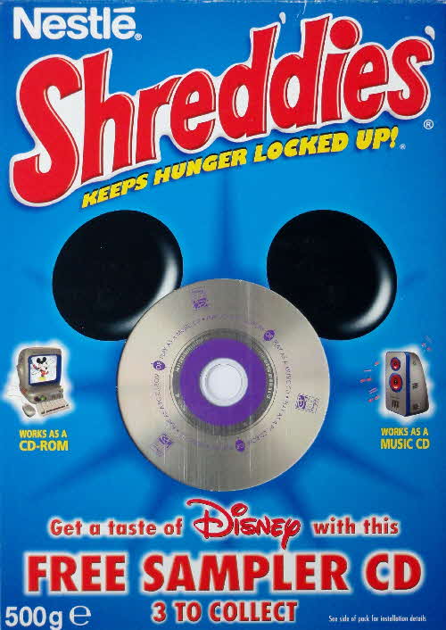 1998 Shreddies Disney Sample CD front (1)
