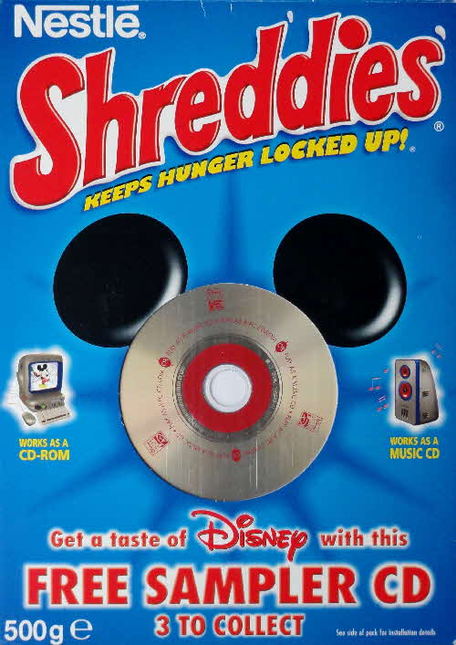 1998 Shreddies Disney Sample CD front (2)