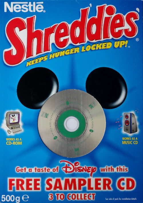 1998 Shreddies Disney Sample CD front (3)