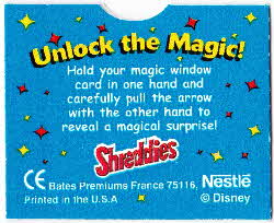 1999 Shreddies Disney Magic Windows reverse