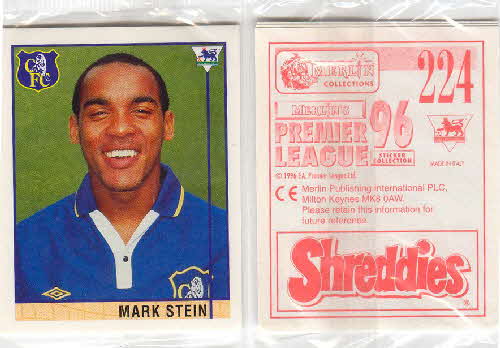 1996 Shreddies Premier League stickers