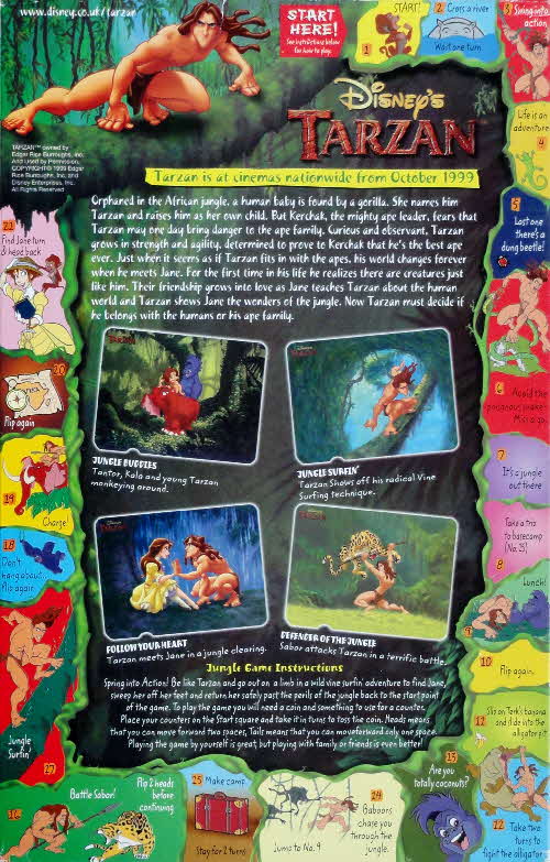 1999 Shreddies Tarzan 3D Movie Card