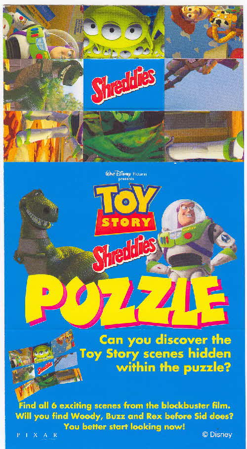 1996 Shreddies Toy Story Puzzle from video