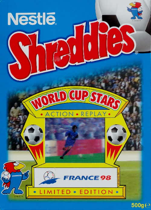 1998 Shreddies World Cup Stars France 98 Action Replay Cards front (1)