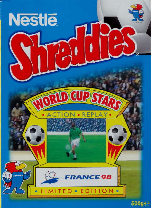 1998 Shreddies World Cup Stars France 98 Action Replay Cards front (12)