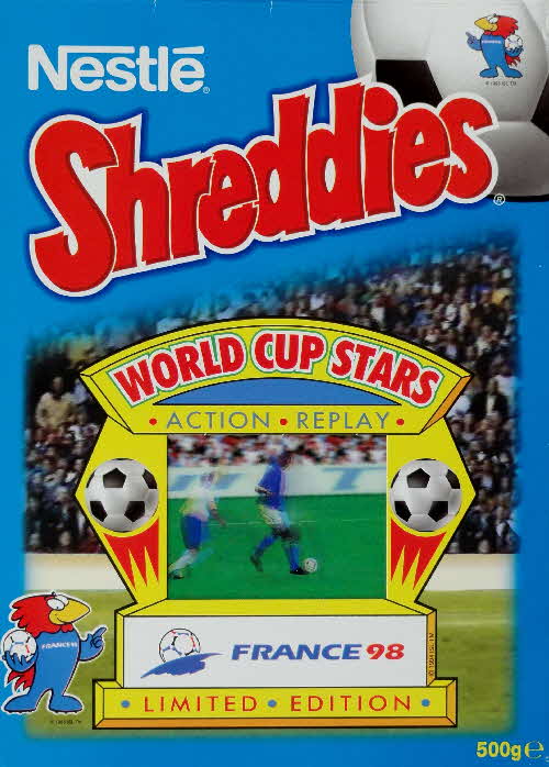 1998 Shreddies World Cup Stars France 98 Action Replay Cards front (13)