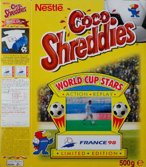 1998 Shreddies World Cup Stars France 98 Action Replay Cards front (17)