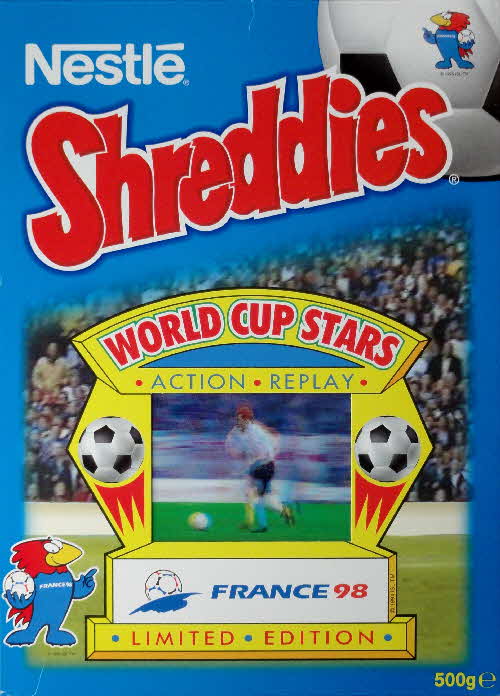 1998 Shreddies World Cup Stars France 98 Action Replay Cards front (18)
