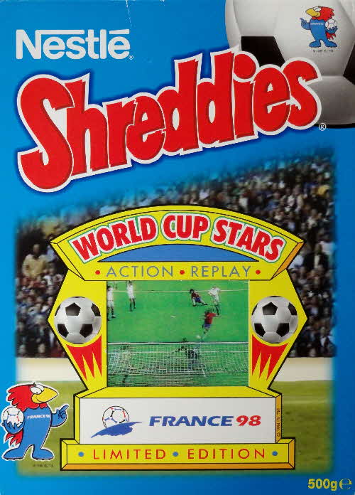 1998 Shreddies World Cup Stars France 98 Action Replay Cards front (19)