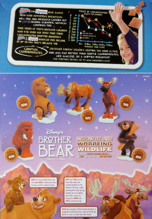 2003 Shreddies Brother Bear Wobbling Wildlife (1)