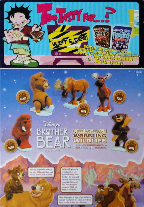 2003 Shreddies Brother Bear Wobbling Wildlife (2)