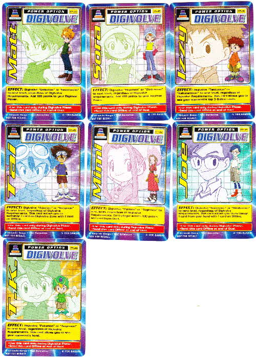 2001 Shreddies Digimon Power Cards