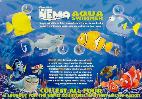 2003 Shreddies Finding Nemo Aqua Swimmer