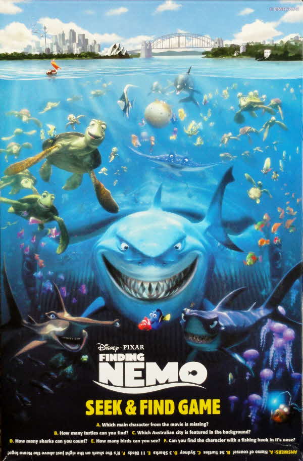 2003 Shreddies Finding Nemo Seek & Find Game