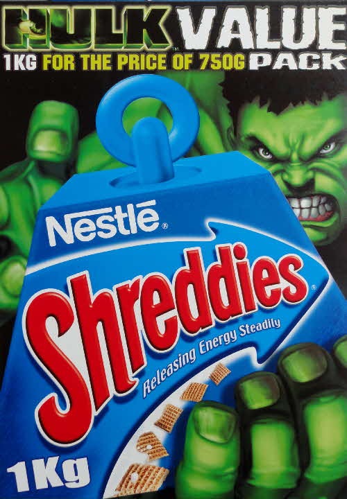 2003 Shreddies Hulk Mask large pack