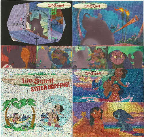 2002 Shreddies Lilo & Stitch Action Stickers (2)
