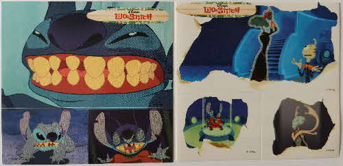 2002 Shreddies Lilo & Stitch Luminous Stickers (2)