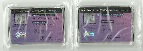 2001 Shreddies Meteorite cards 3 reverse