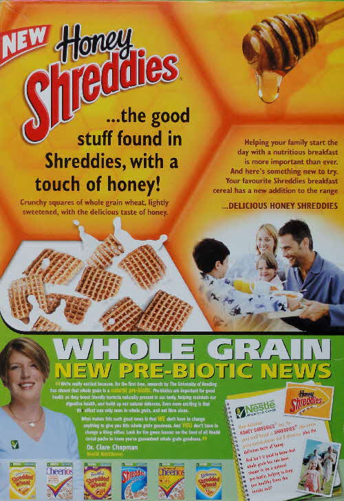 2006 Honey Shreddies New back