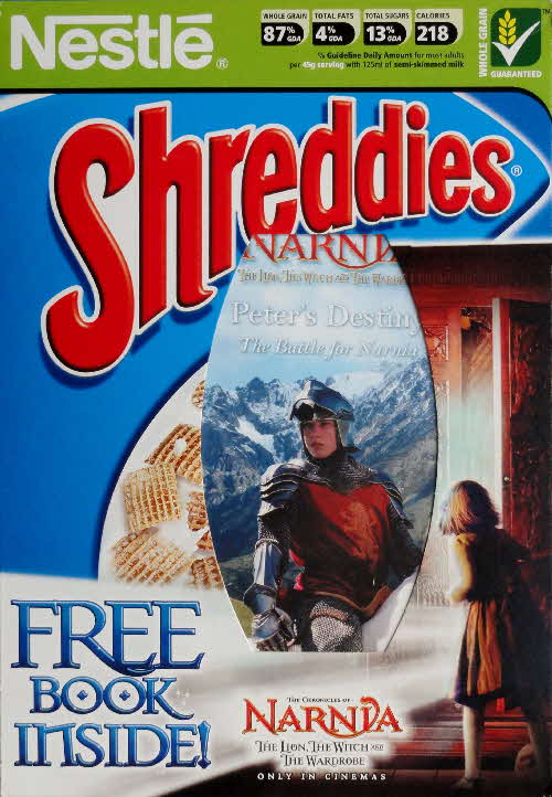2005 Shreddies Narnia Books front (1)