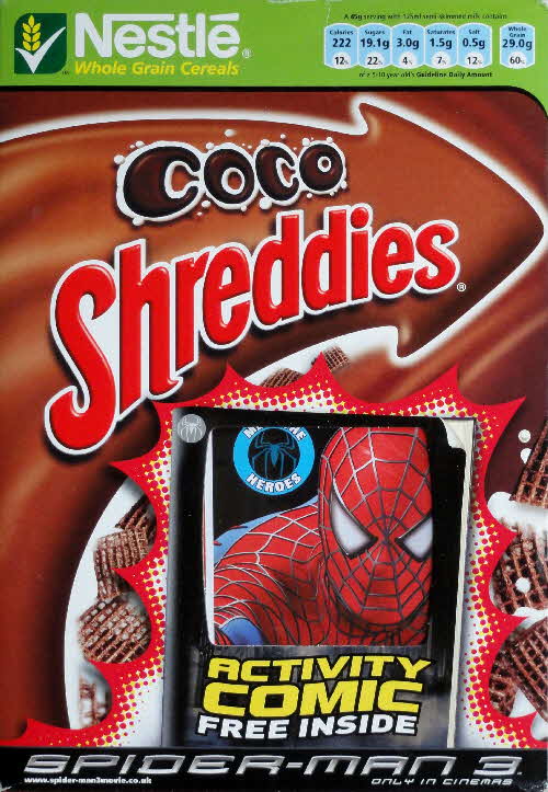2007 Shreddies Spiderman 3 Activity Comic front (2)